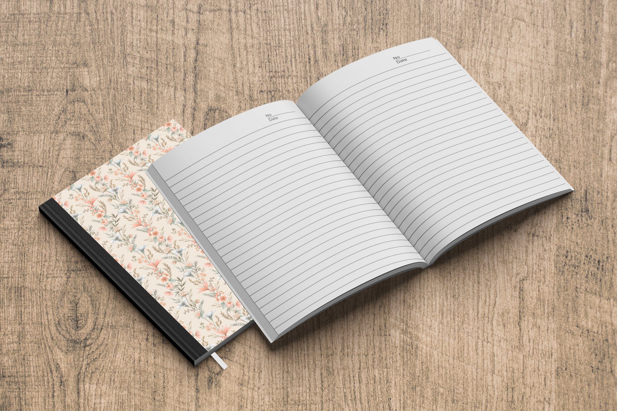 98 Pastell - Haushaltsbuch - Tagebuch, Notizbuch MuchoWow A5, Merkzettel, Farben, Seiten, Notizheft, Blumen Journal,