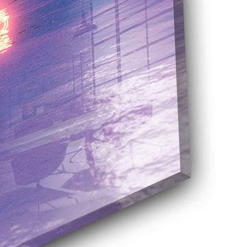 DOTCOMCANVAS® Acrylglasbild Does It Matter - Acrylglas, Acrylglasbild violett lila KI AI generiert digitale Kunst Wandbild