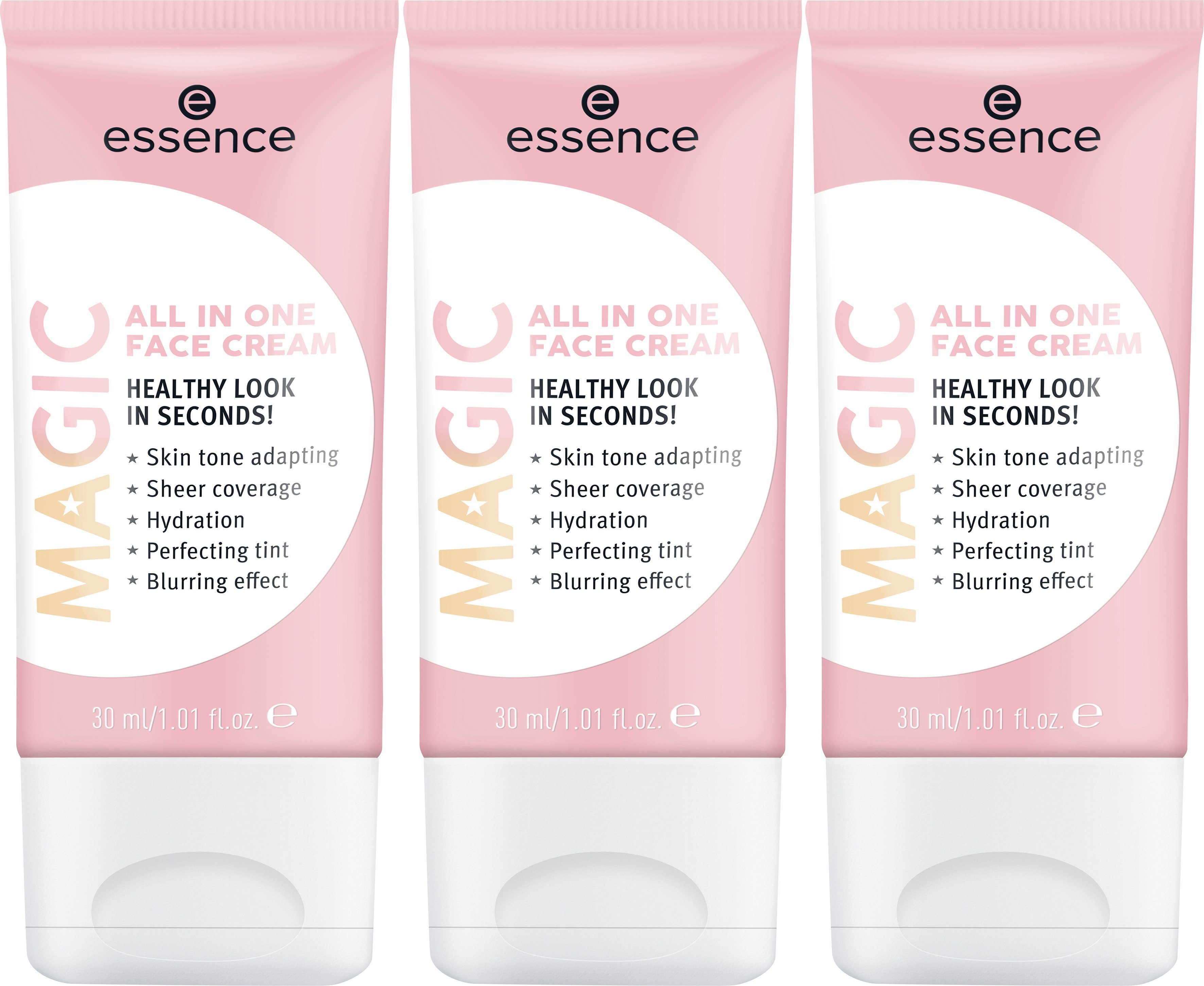 Essence Feuchtigkeitscreme MAGIC All In One FACE Cream Set, 3-tlg. | Tagescremes