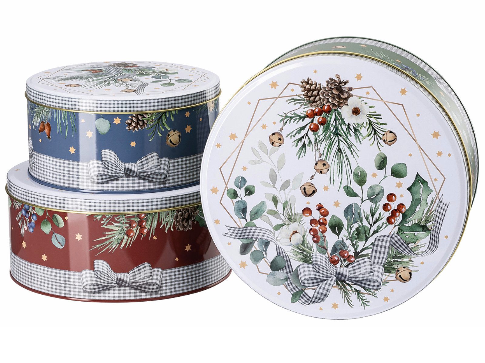 Hutschenreuther Keksdose Sammelserie 2024 Süßer die Glocken nie klingen Plätzchendosen Set3, Metall