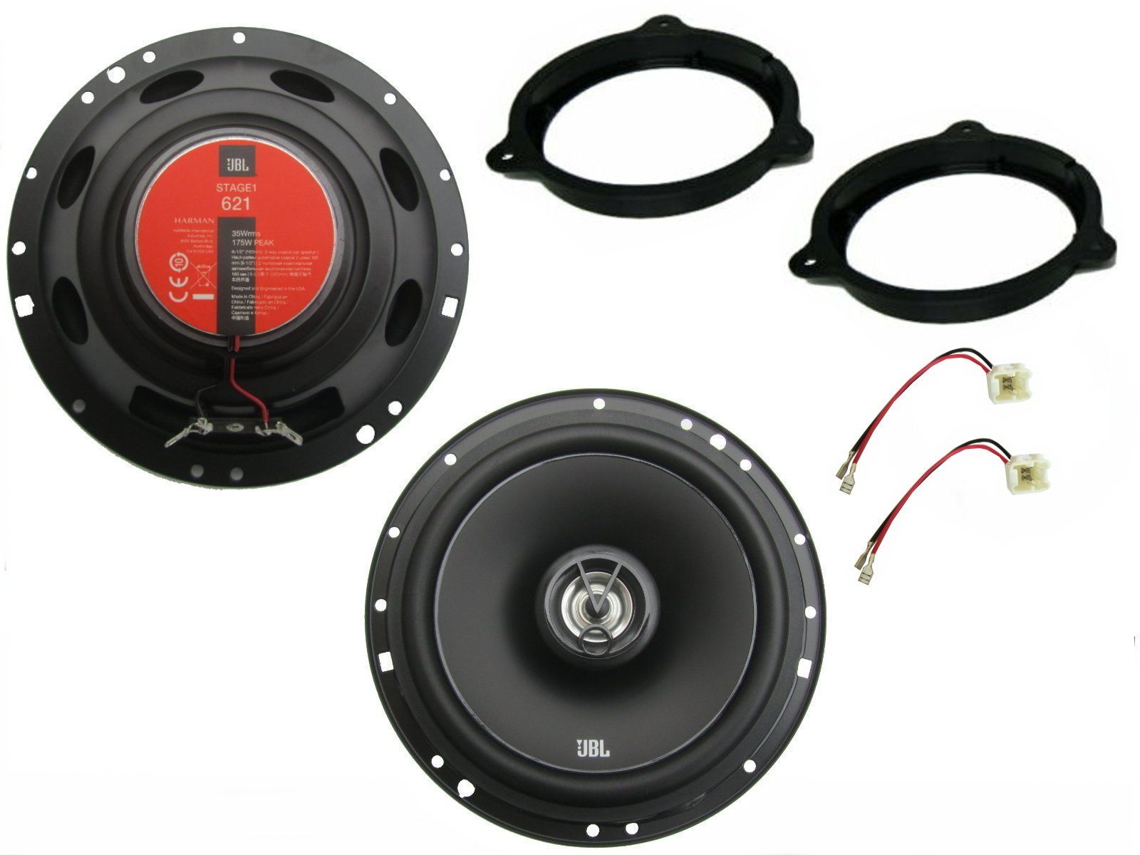 DSX JBL Lautsprecher Set für Nissan X-Trail T30 Bj 01-07 Tür vorn 350 Watt Auto-Lautsprecher (35 W)