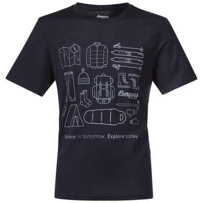 Bergans T-Shirt Bergans Graphic Wool M Tee Herren Kurzarm-Shirt