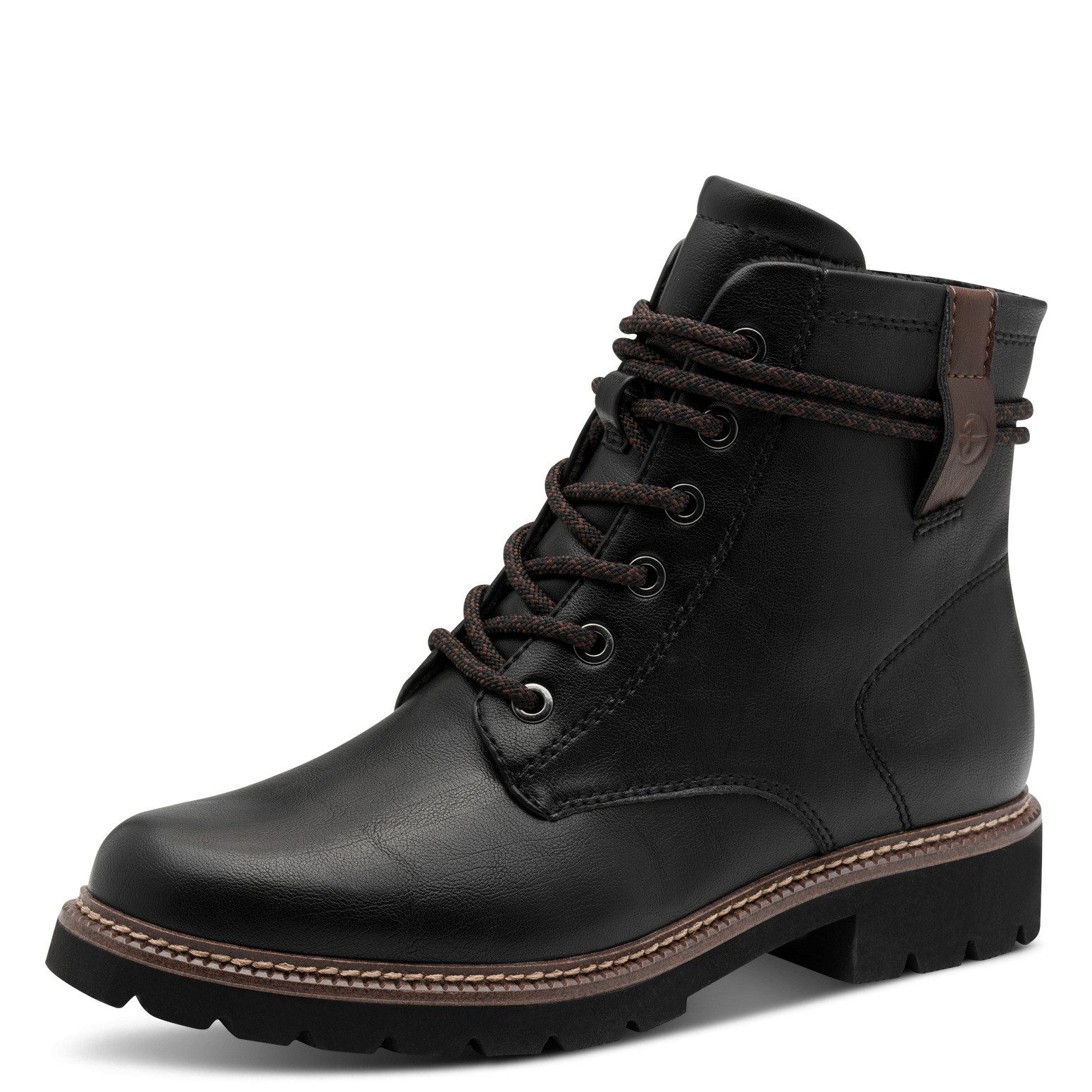 Tamaris Schnürstiefelette, Blockabsatz, Schnürboots in veganer günstig online kaufen
