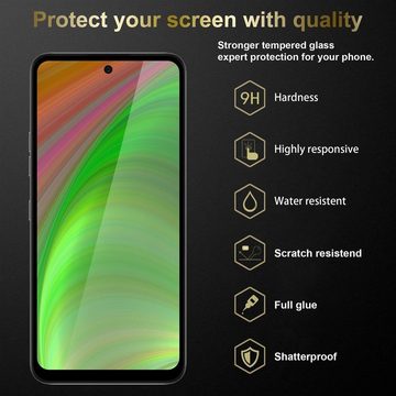 Cadorabo Schutzfolie Samsung Galaxy S21 5G, (1-St), Vollbild Schutzglas Panzer Folie (Tempered) Display-Schutzglas