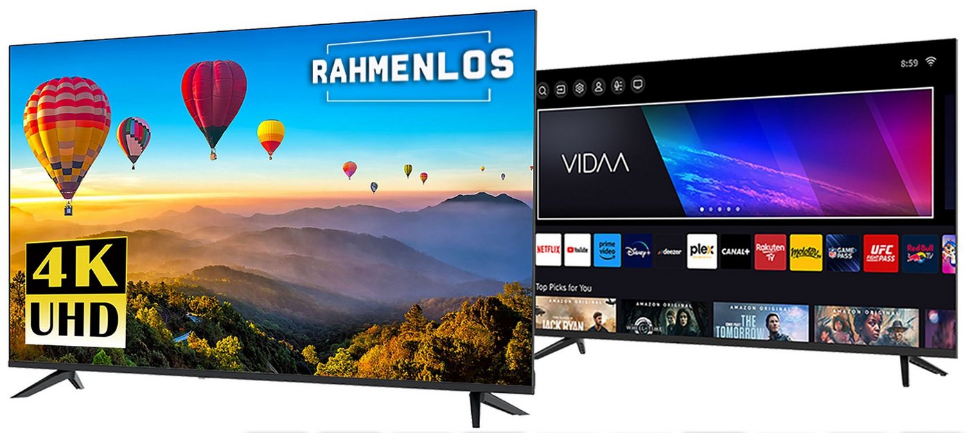 JTC S55U45500FLVM LED-Fernseher (139,00 cm/55 Zoll, 4K Ultra HD, Smart-TV) ! RABATT: 44.57% JTC S55U45500FLVM LED-Fernseher (139,00 cm/55 Zoll, 4K Ultra HD, Smart-TV) ! RABATT: 44.57%