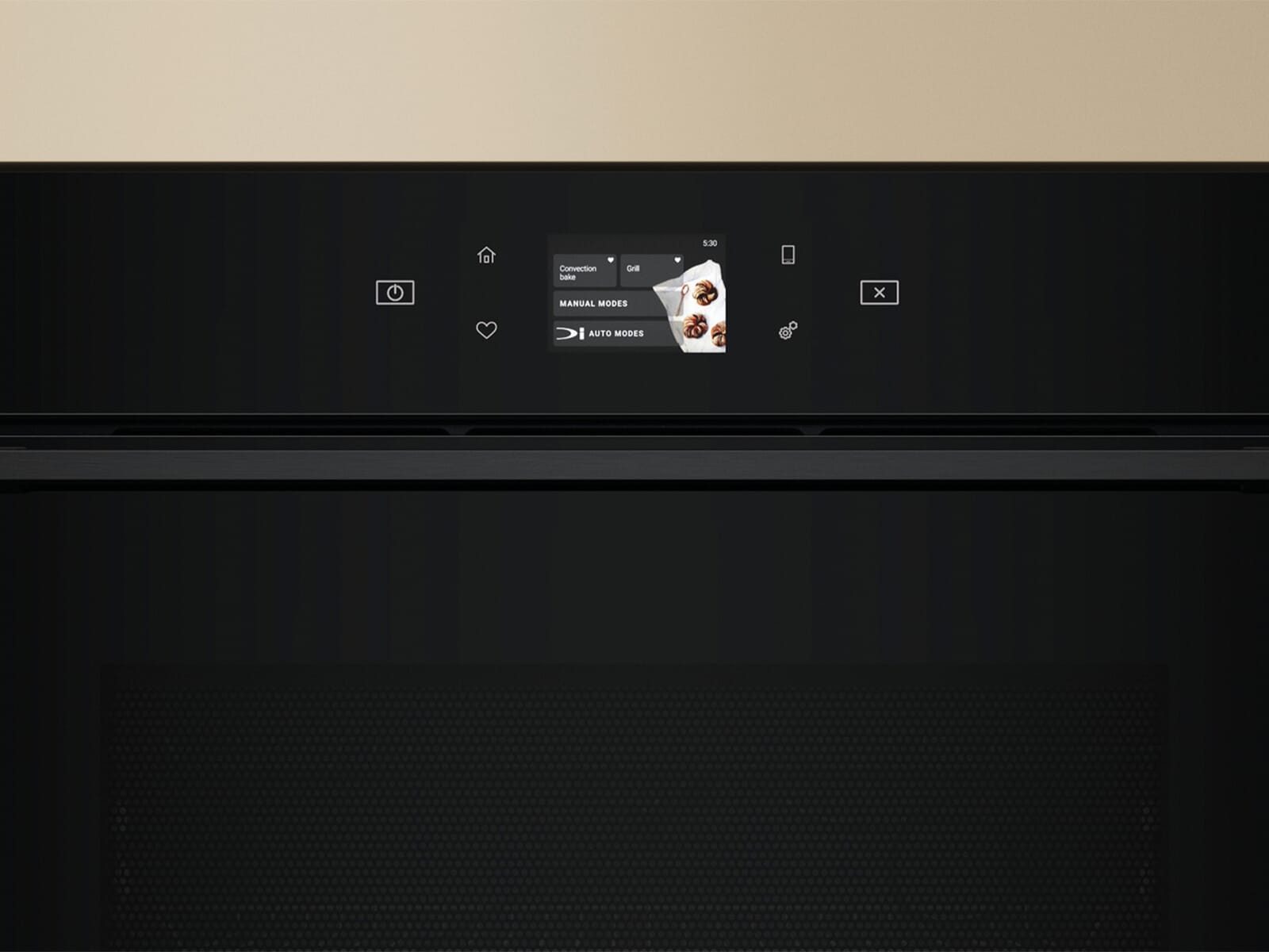 BAUKNECHT Einbau-Mikrowelle, Grill, Heißluft, Mikrowelle, Einfache Handhabung in schickem Design