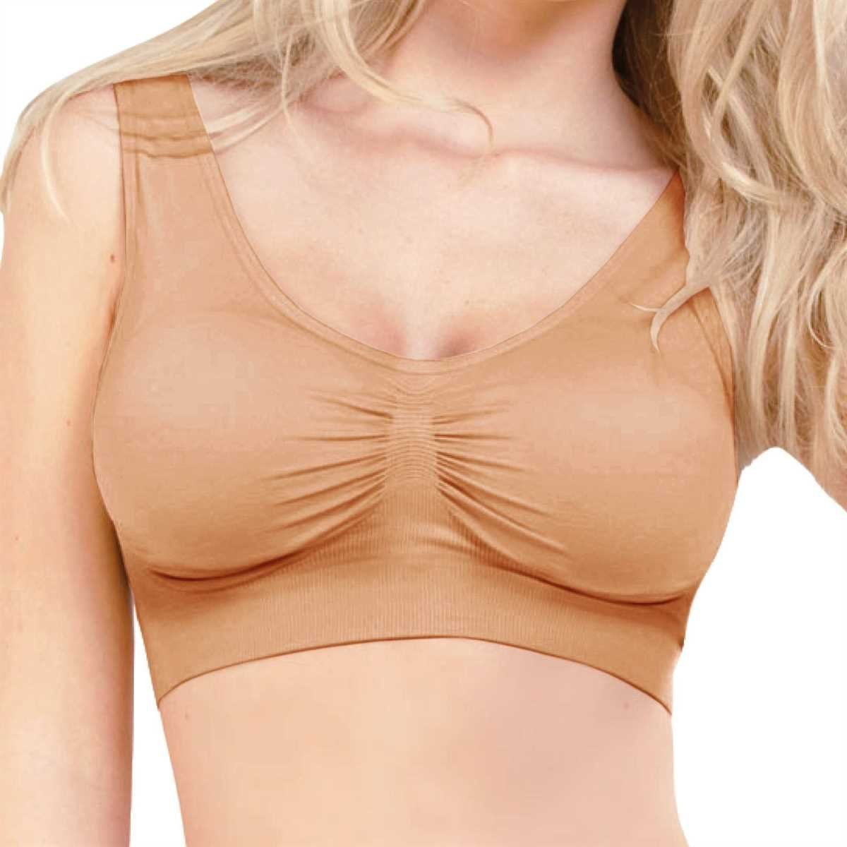 Bestlivings T-Shirt-BH (1-tlg., 1 Stück) Damen Basic BH "mit Polster" Sport Bralette - ohne Bügel