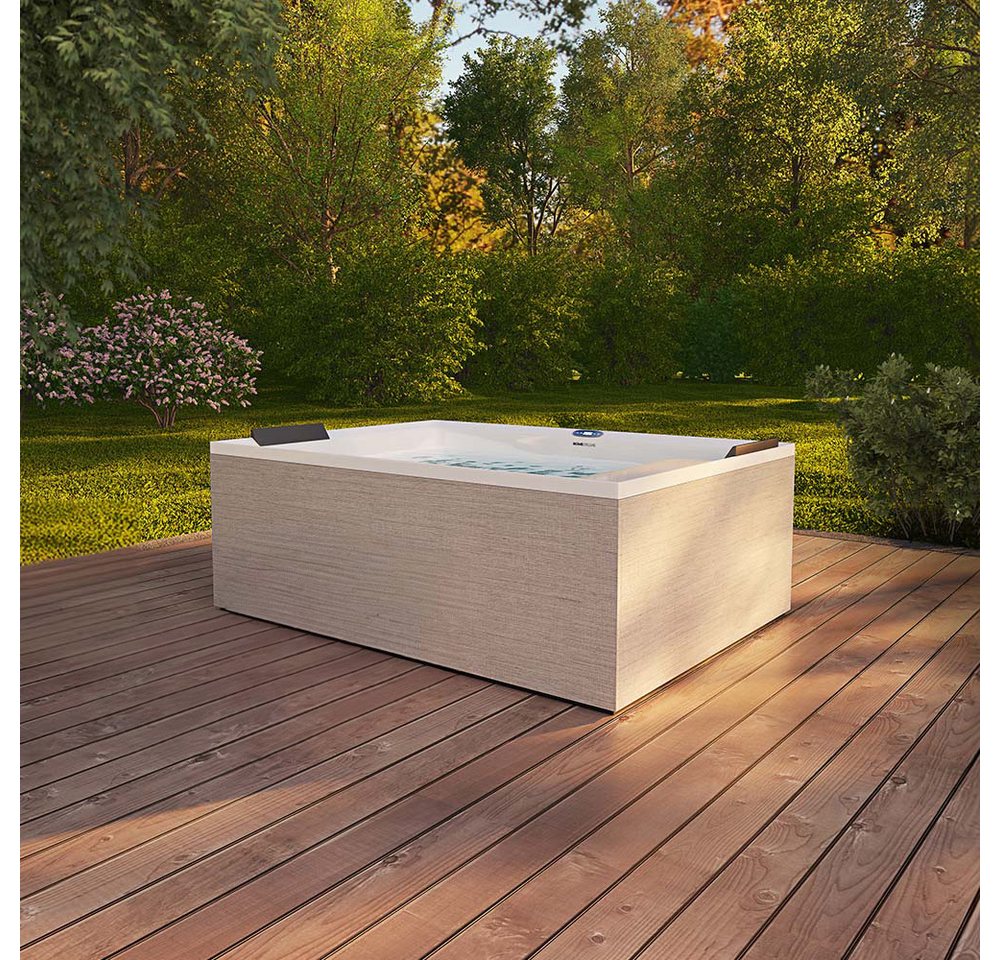 Thumbnail - HOME DELUXE Whirlpool Outdoor Whirlpool NIMBUS DELUXE - 190 x 140 x 70 cm, (1-tlg), Inkl. Heizung, 18 Massagedüsen I Auß...