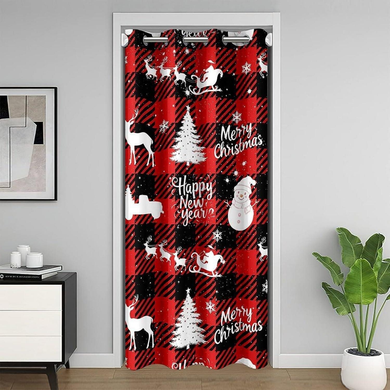 LuxusKollektion Türvorhang Türvorhang Weihnachten Hirsch 86x203cm (1 St)