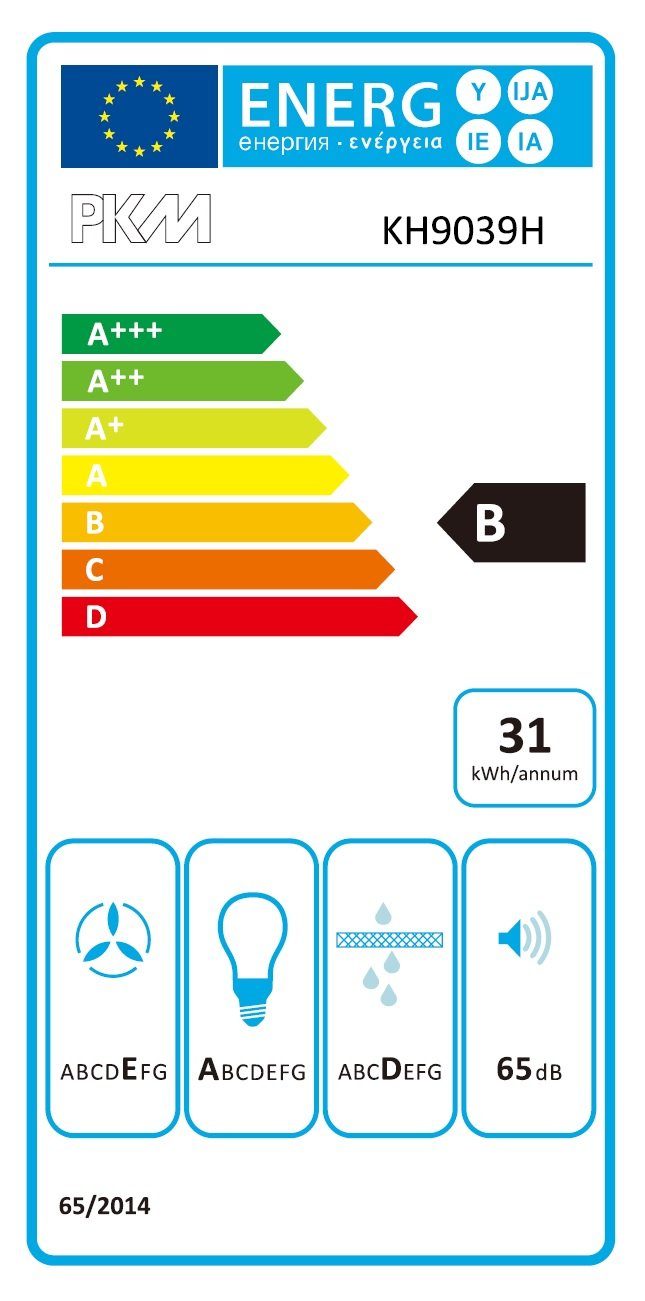 Energieeffizienzklasse: 