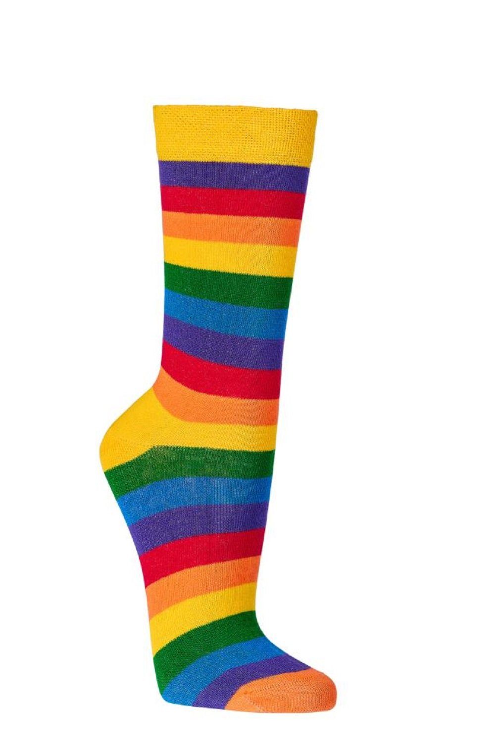Wäsche/Bademode Strümpfe Socks 4 Fun Freizeitsocken Socks 4 Fun Motivsocken Rainbow Love 2er Bündel (2 Paar, 2-Paar, 2 Paar)