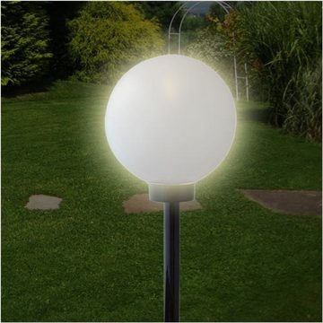 BURI LED Dekolicht 2er-Set LED-Solar-Kugelleuchte Kugellampe Leuchtkugel Solarlampe Licht