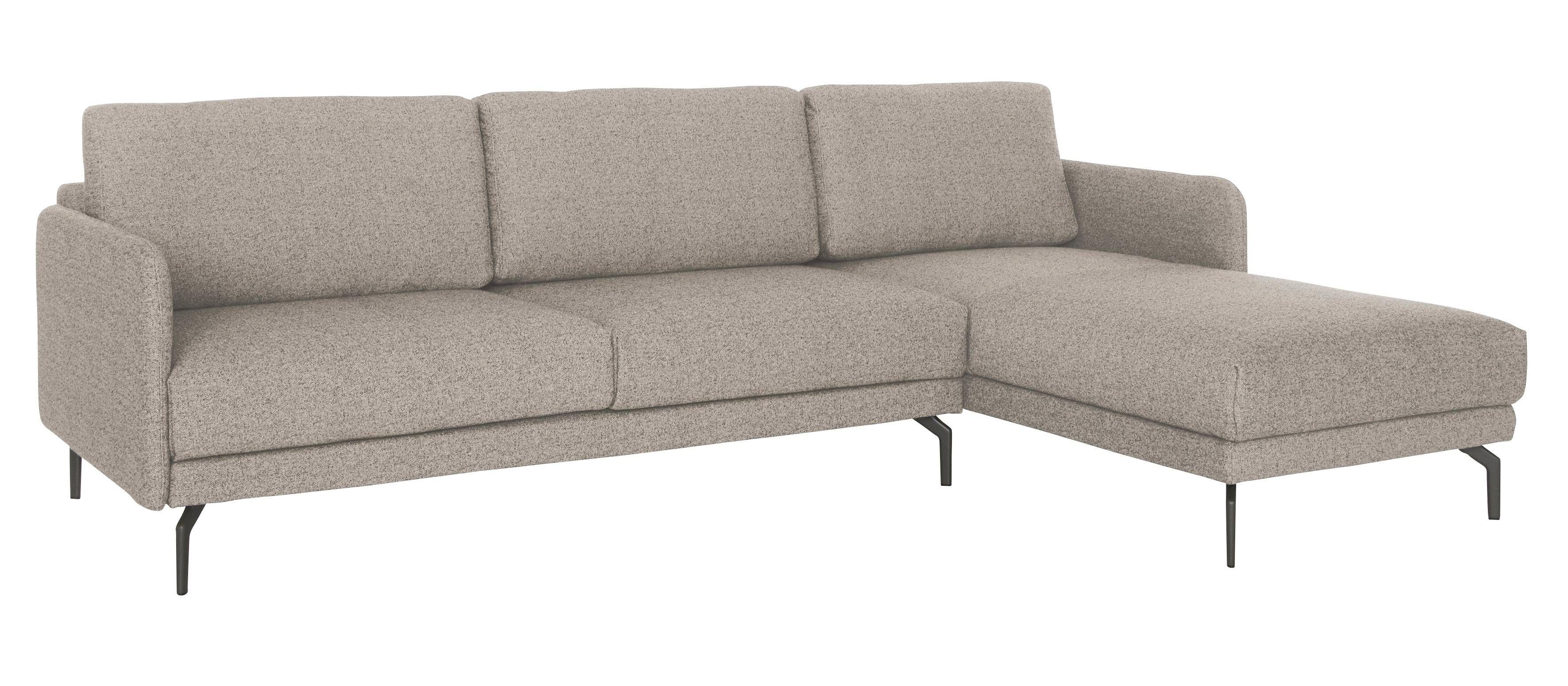 hülsta sofa Ecksofa hs.450, Breite in sehr schmal, umbragrau Armlehne 234 cm, Alugussfüße