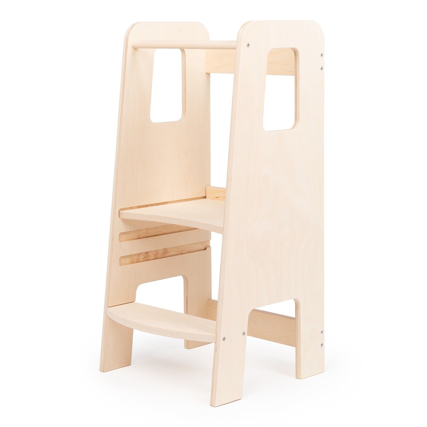 Mobli Stuhl Emu (set), Lernturm Kinder Montessori Learning Tower Lernstuhl Kinderhocker Natur | Stühle