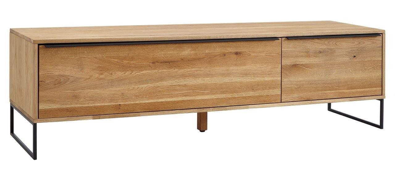 FURNARO Lowboard MONZARA, Wildeiche massiv natur günstig online kaufen