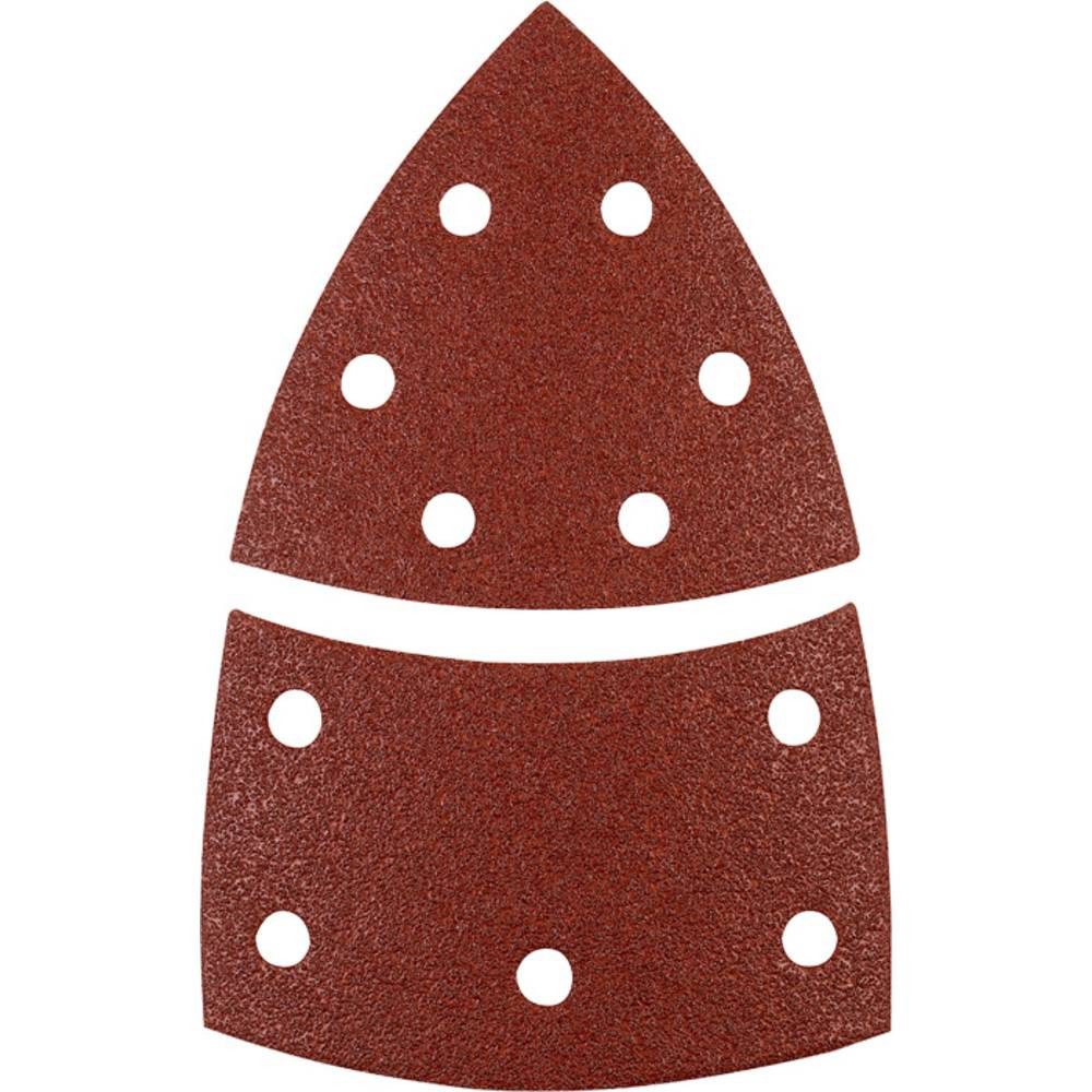 kwb Schleifpapier QUICK-STICK Schleifdreiecke, HOLZ & METALL, Edelkorund, 100 496118