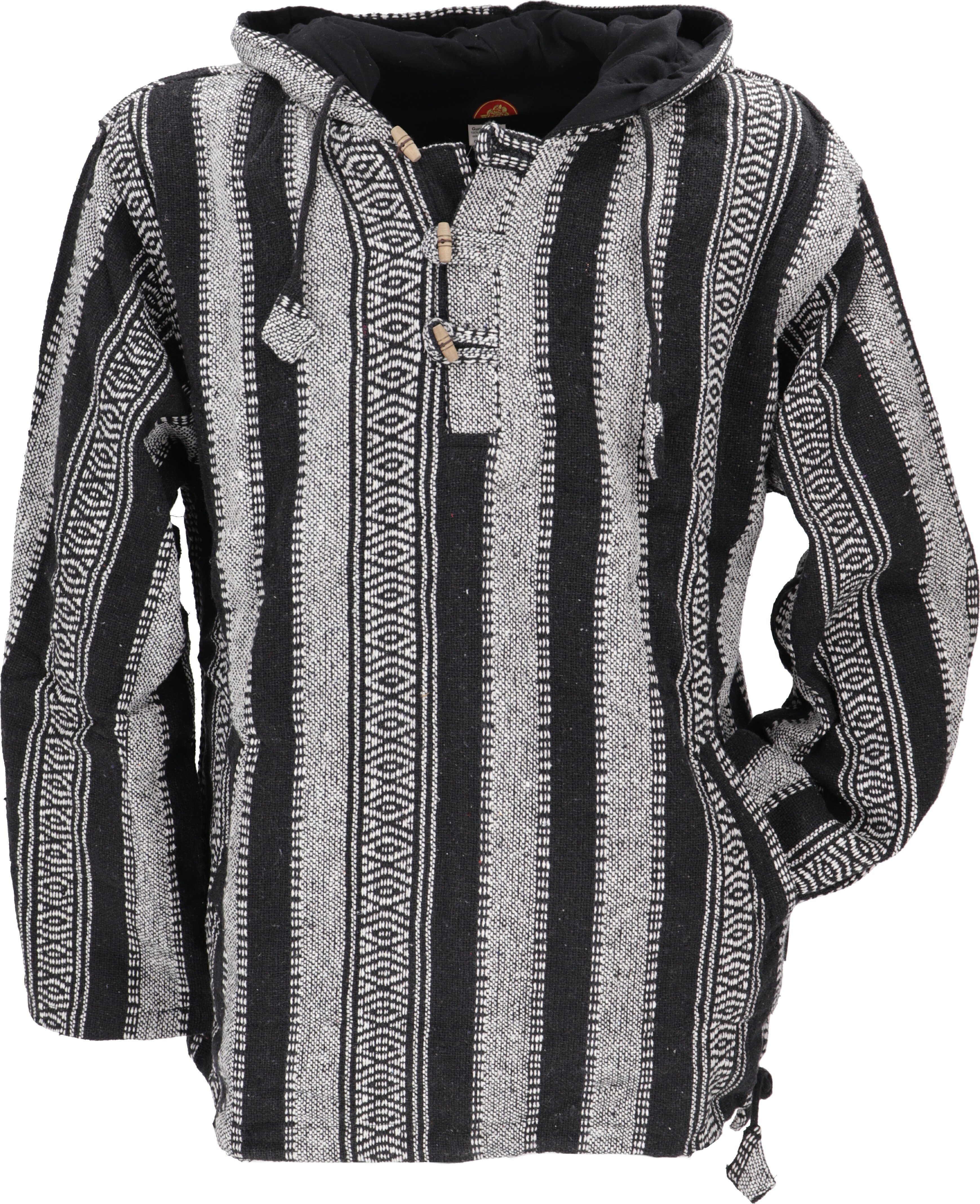 Guru-Shop Sweater Goa Kapuzenshirt, Baja Hoodie, Boho Style.. Hippie, Ethno günstig online kaufen