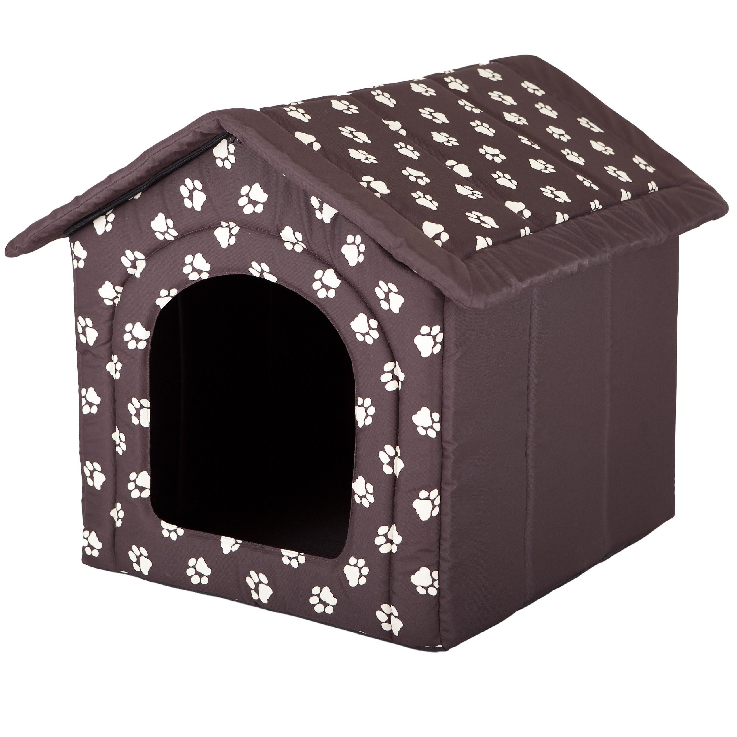 Hobbydog Hundehütte Hundehöhle Tierbett mit Reißverschlussdach, faltbar und pflegeleicht, Schaumstoffwände, wasserabweisend, 6 Größen