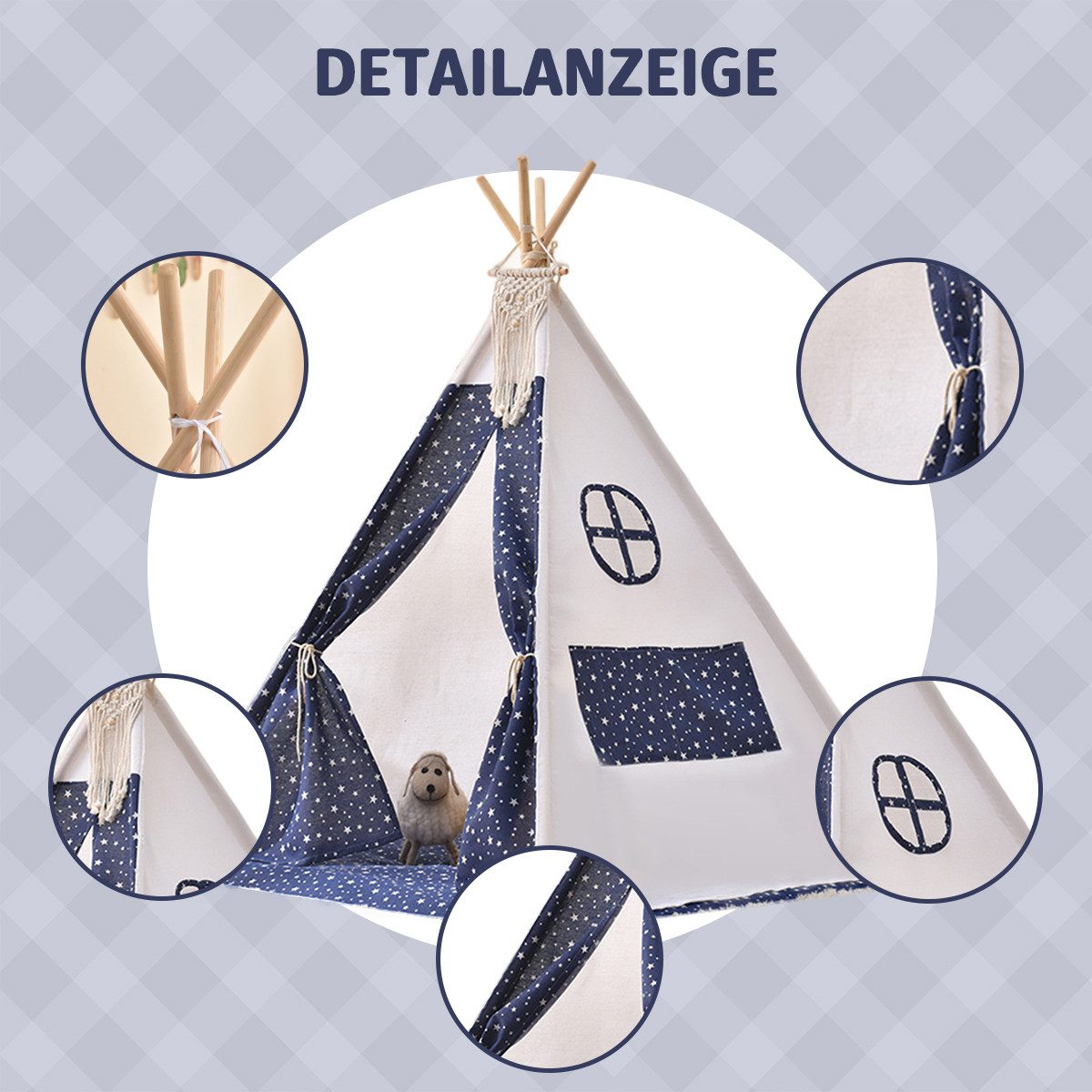 RWEUOQ Spielzelt Kinder Spielzelt Zelt mit günstig online kaufen