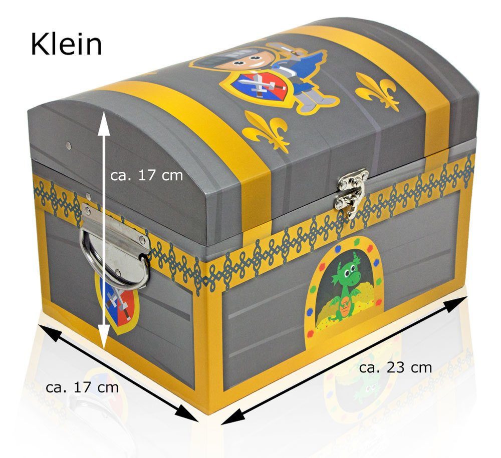 Das Kostümland Kostüm Ritter Schatzkiste, Schatztruhe für Kindergeburts