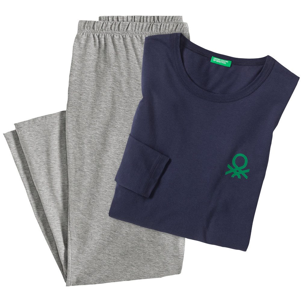 United Colors of Benetton Pyjama (Set, 2 tlg) aus reinem Baumwoll-Jersey
