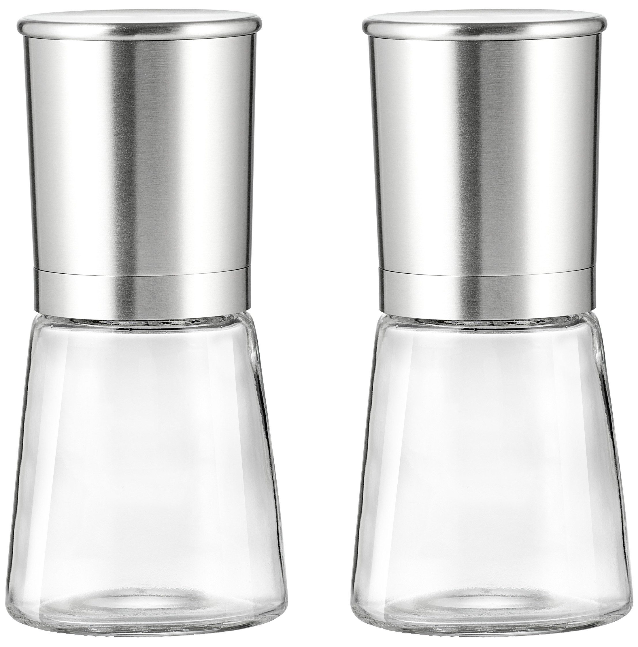 Ritzenhoff & Breker Gewürzmühle Basic manuell, (2 Stück), Keramik-Mahlwerk mit Einstellrad