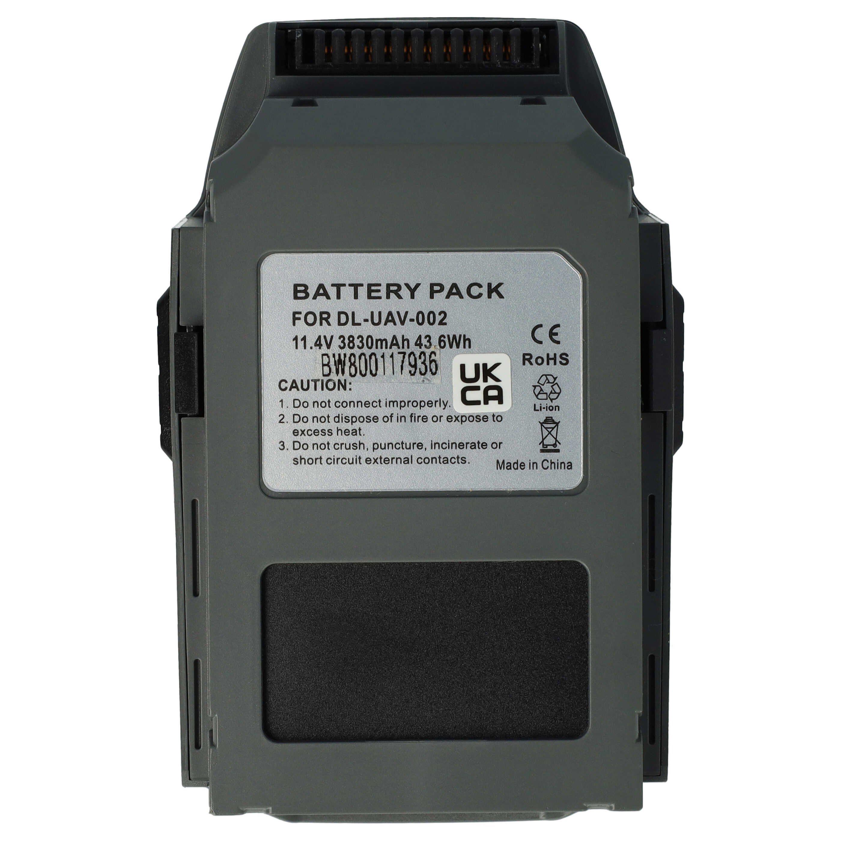 vhbw Akku passend für DJI Mavic Pro Modellbau Drohne (3800 mAh, 11,1 V, Drohnen-Akku Akku Li-Polymer 3800 mAh (11,1 V, 1 St), Leistungsfähiger Austausch-Akku für Drohne, Wiederaufladbar, Jede