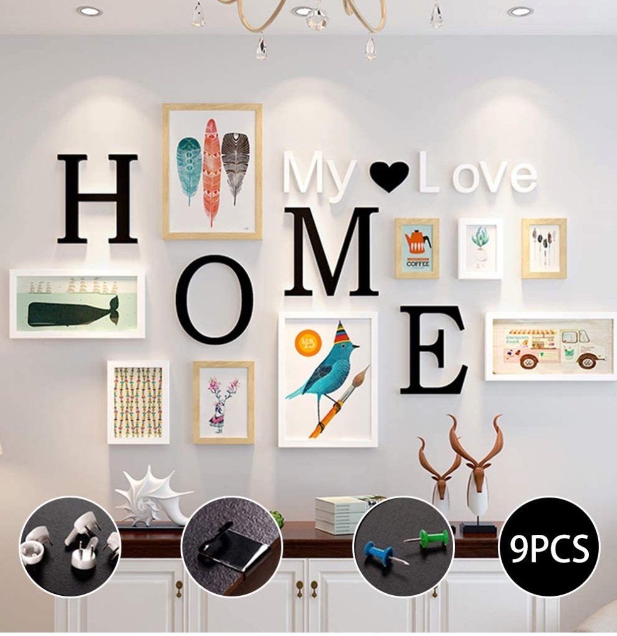 little dove Bild mit Rahmen little dove Kunststoff Bilderrahmen Rahmen Wand günstig online kaufen