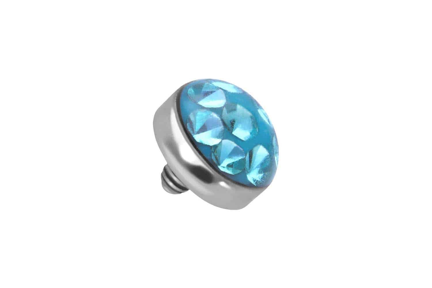 Piercing-Set Titan Dermal Anchor Aufsatz DISC + EPOXY