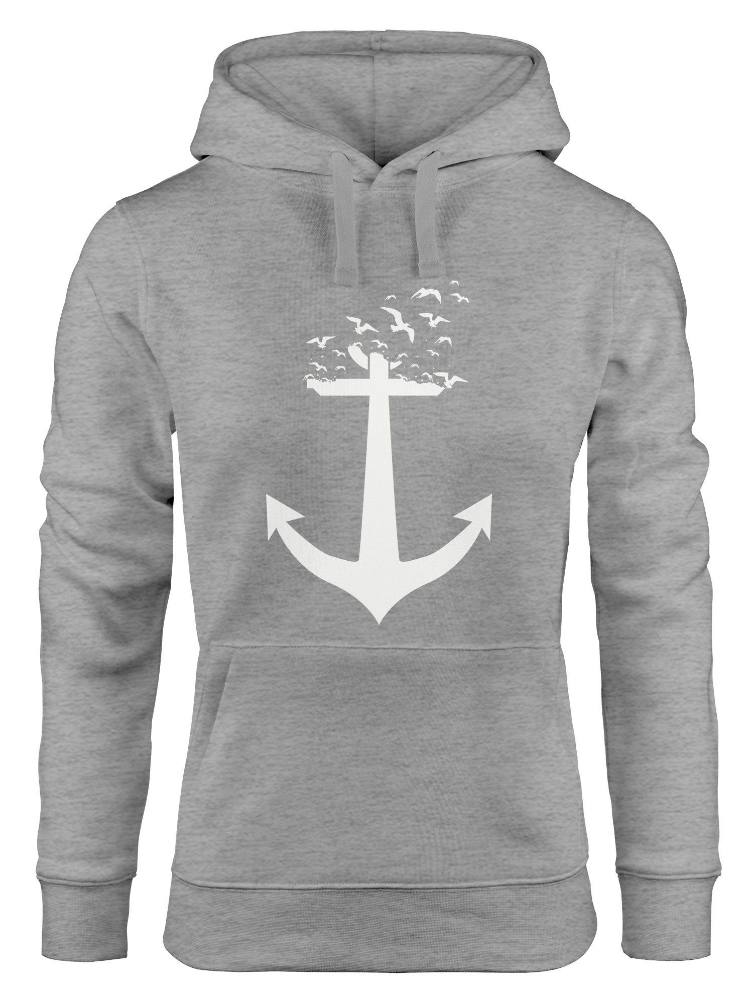 MoonWorks Hoodie Hoodie Damen Anker Vögel günstig online kaufen