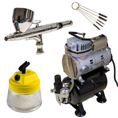 Airbrush-City Airbrush-Kompressor Sparmax TC-610H + Iwata HP-C Plus Airbrushpistole - Fine Art - Set 12