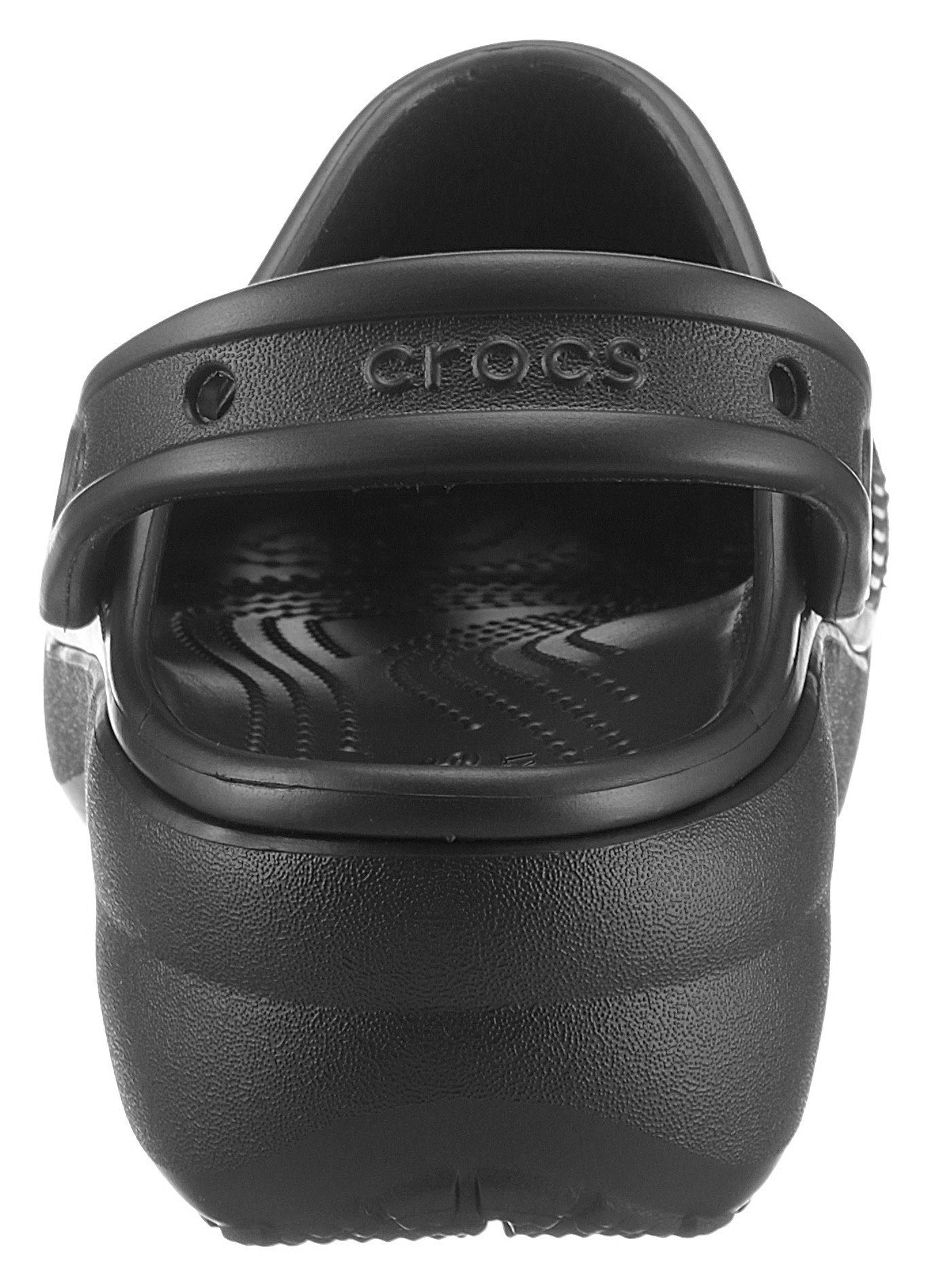 Crocs Classic mit W Platform Plateausohle Clog trendiger Clog schwarz