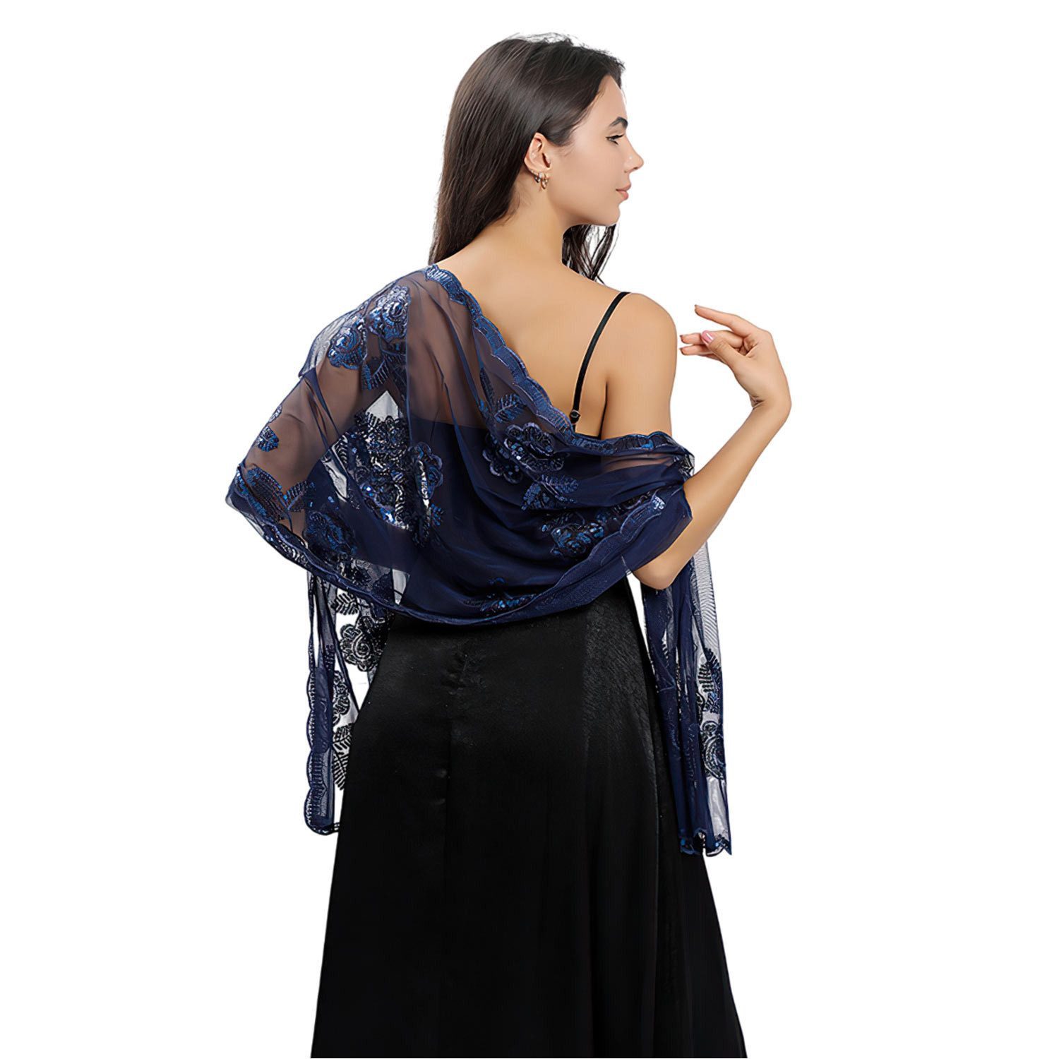 Zaewry Modeschal Elegante Damen-Stola, leichter Schal für Abendkleider