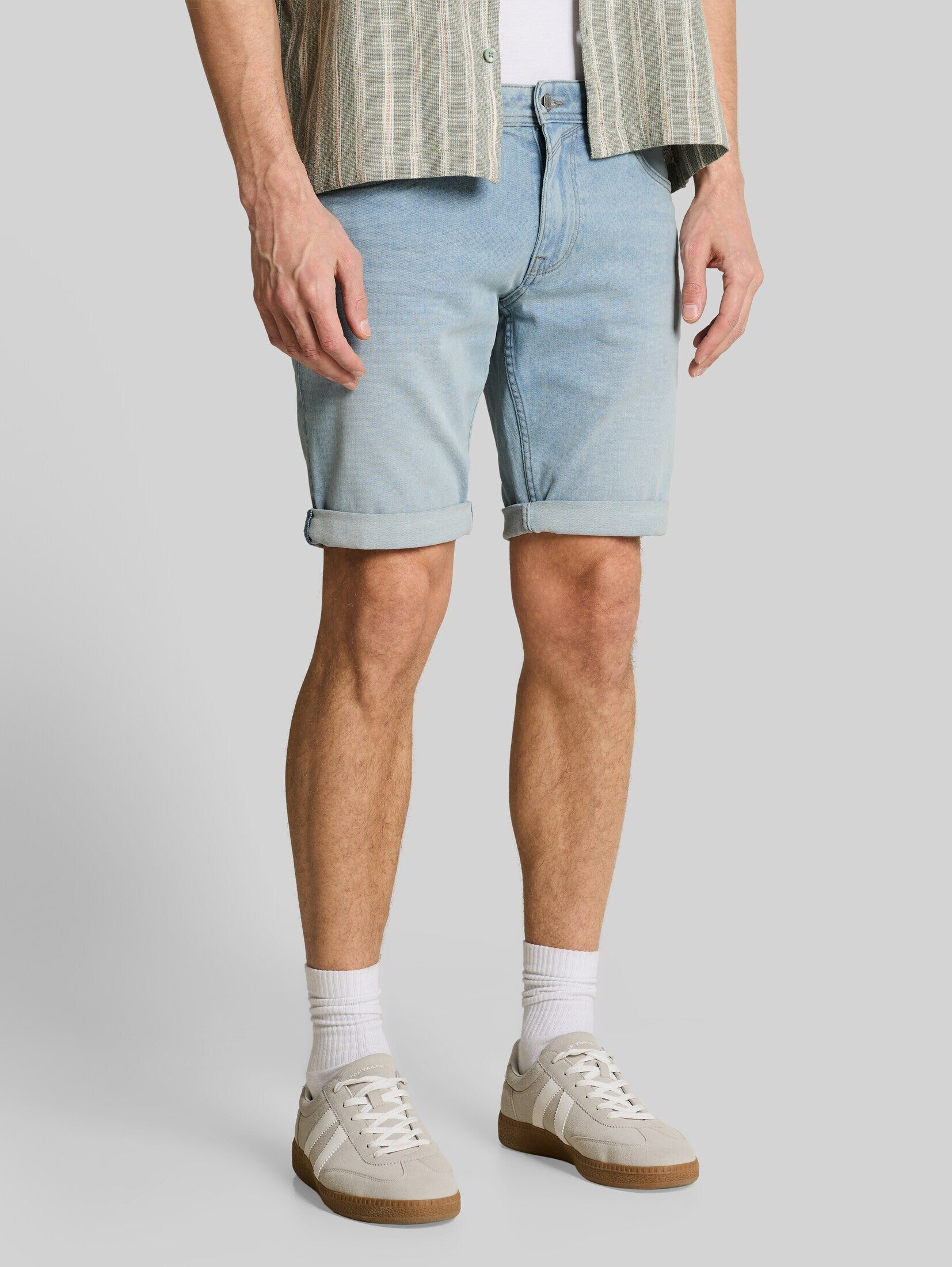 TOM TAILOR Denim Bermudas Jeanshosen TTPIERS SLIM Jeans Shorts mit Superstretch