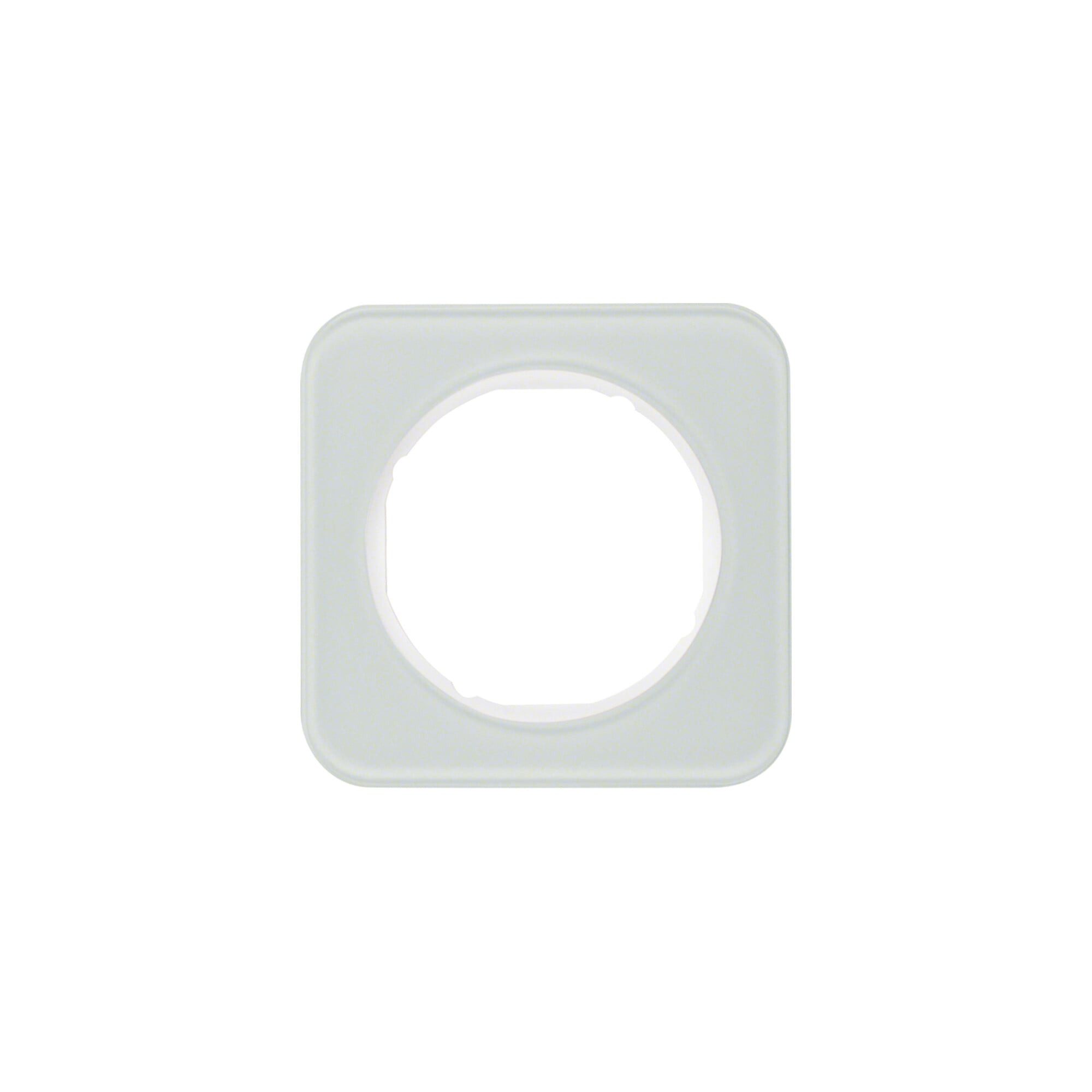 Berker Abdeckrahmen Berker Rahmen Glas/pows 1fach, rund 10112109