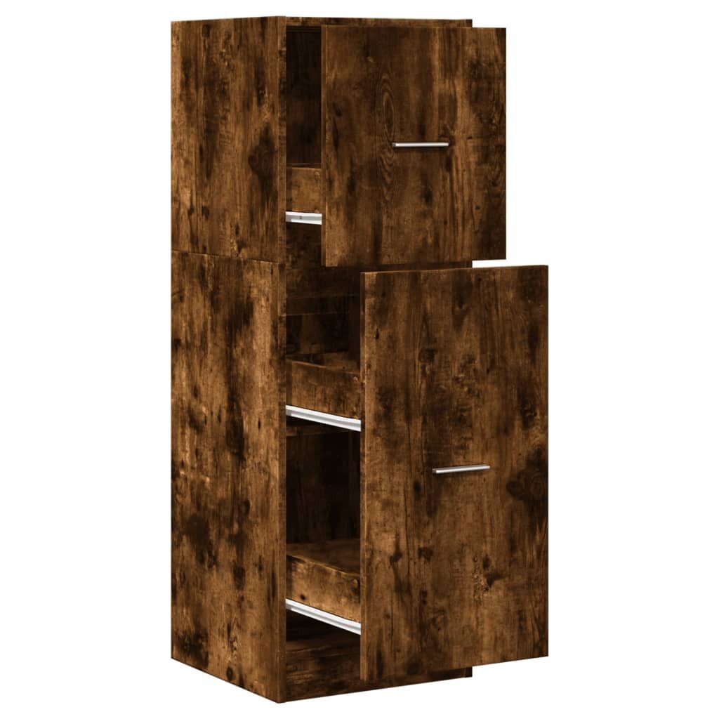 vidaXL Apothekerschrank 40 x 41 x 118 cm Küchenschrank Apothekerschrank Räuchereiche 40x41x118