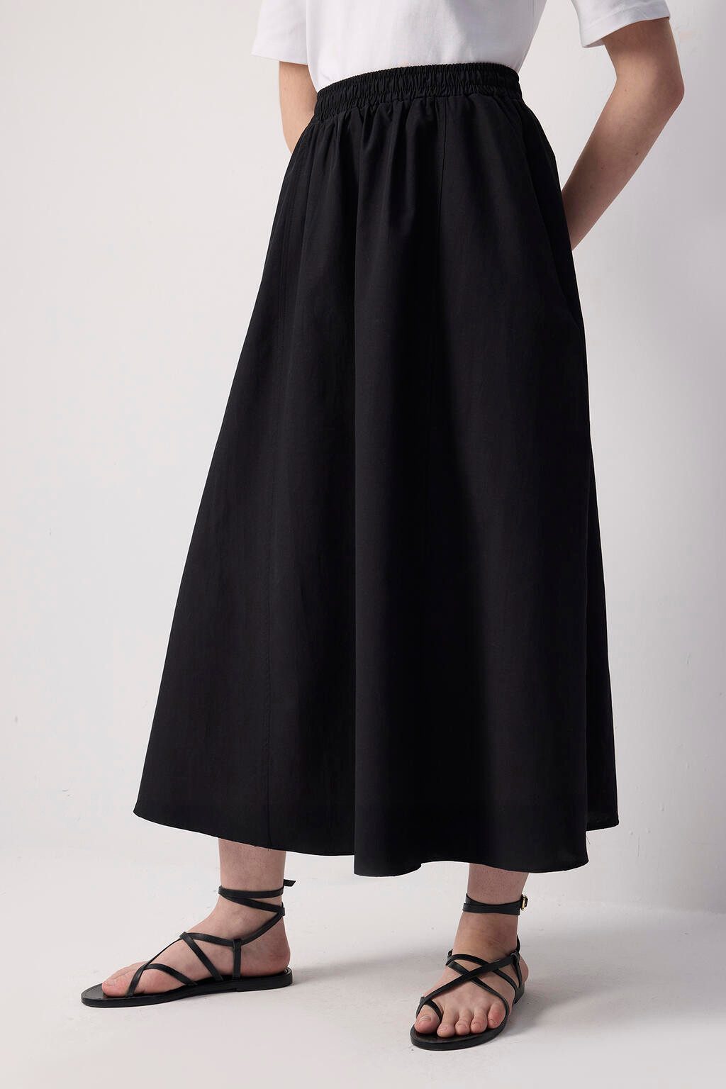 touche prive Faltenrock GEWEBTER ROCK MIT ELASTISCHER TAILLE günstig online kaufen