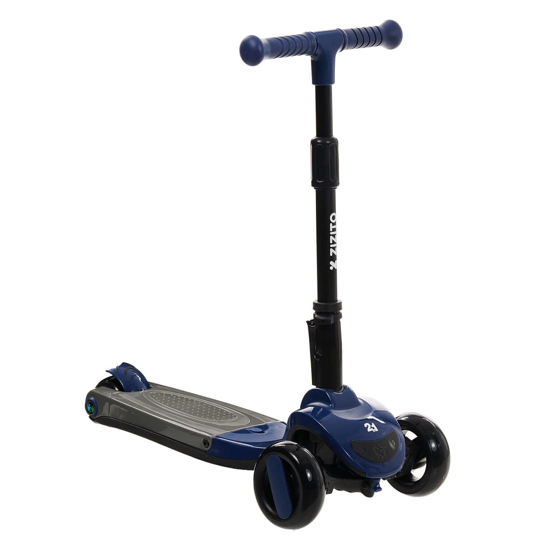 3-Rad Kinder Scooter Kinderroller Dreiradscooter Roller Cityroller LED Blau NEU 