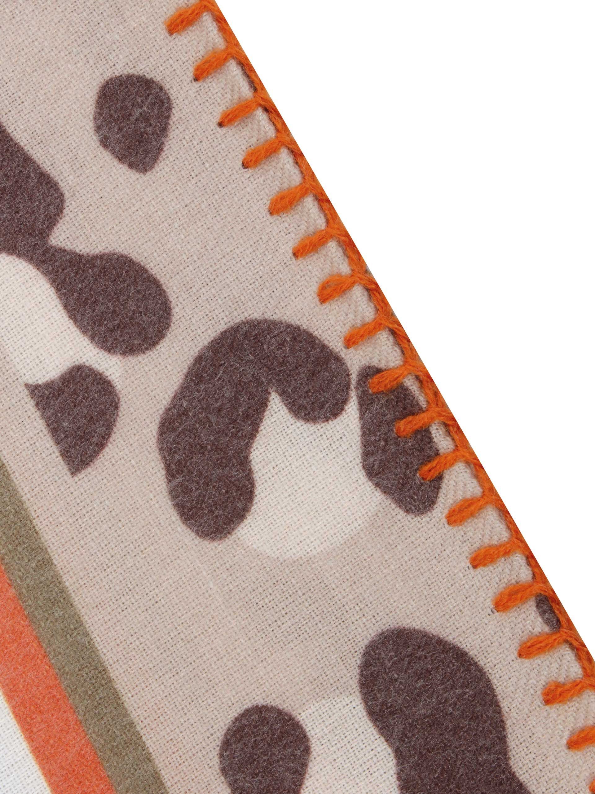 Samaya Dreieckstuch Cocos, (1-St), mit Ziernaht