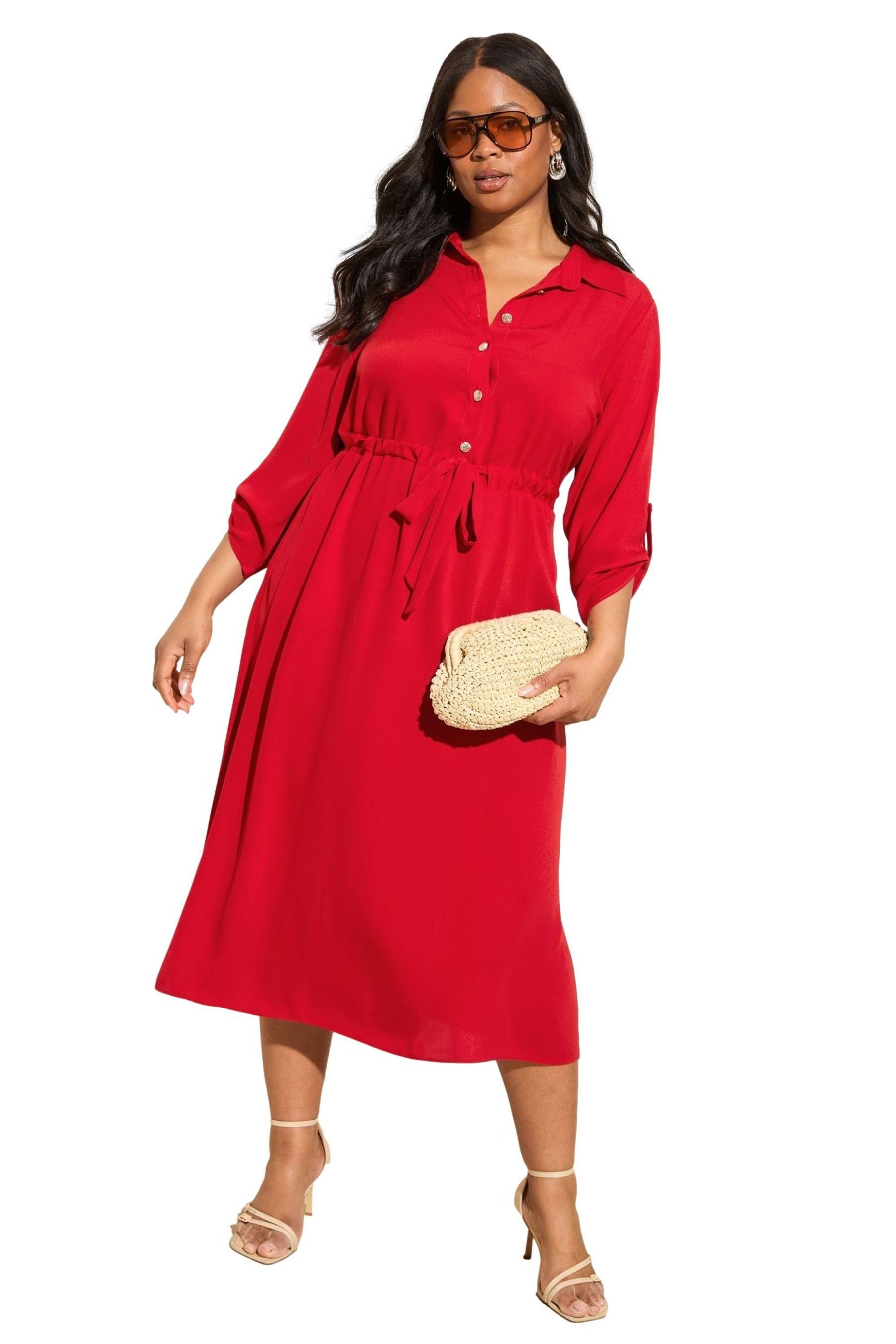 Friends Like These Midikleid Friends Like These Midi-Hemdkleid, Curve (1-tl günstig online kaufen