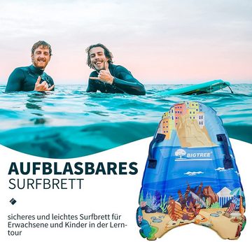 KAHOO Inflatable SUP-Board Aufblasbares Bodyboard, 52x14x70cm, Schwimmhilfe