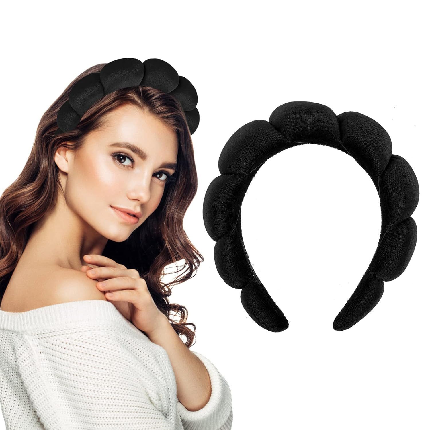 Haargummi Spa Haarband Stirnband Make up Haarband Weicher Schwamm Haarreifen