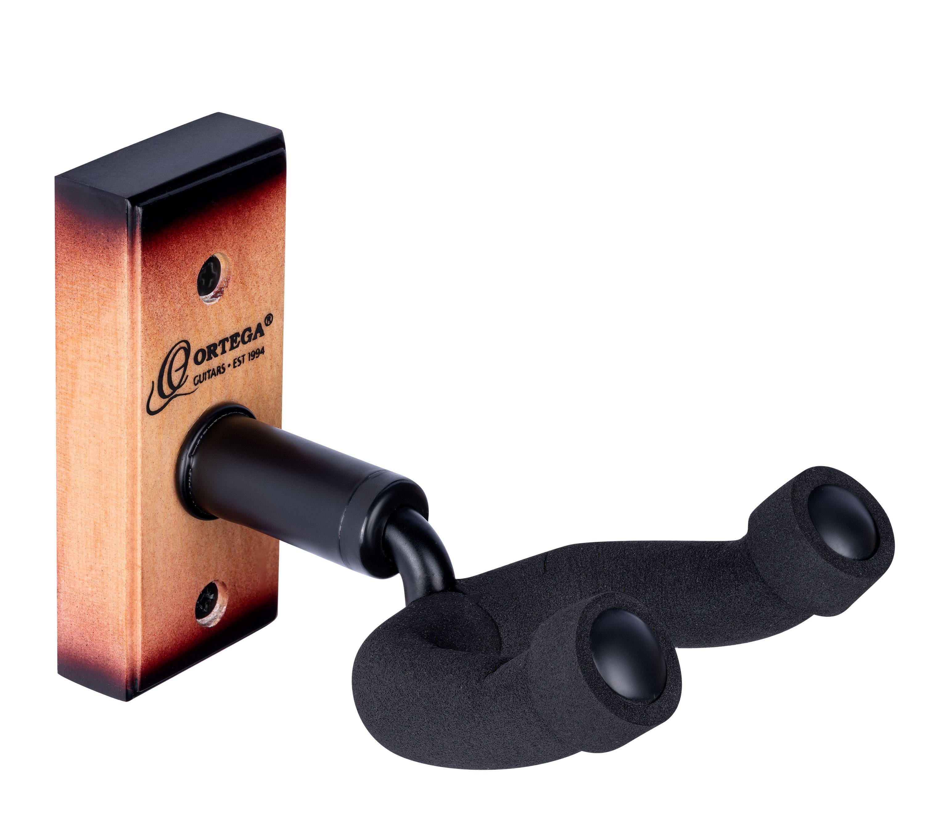 ORTEGA Guitars Gitarrenständer Wandhalterung für Gitarre/Ukulele, Naturholzkorpus