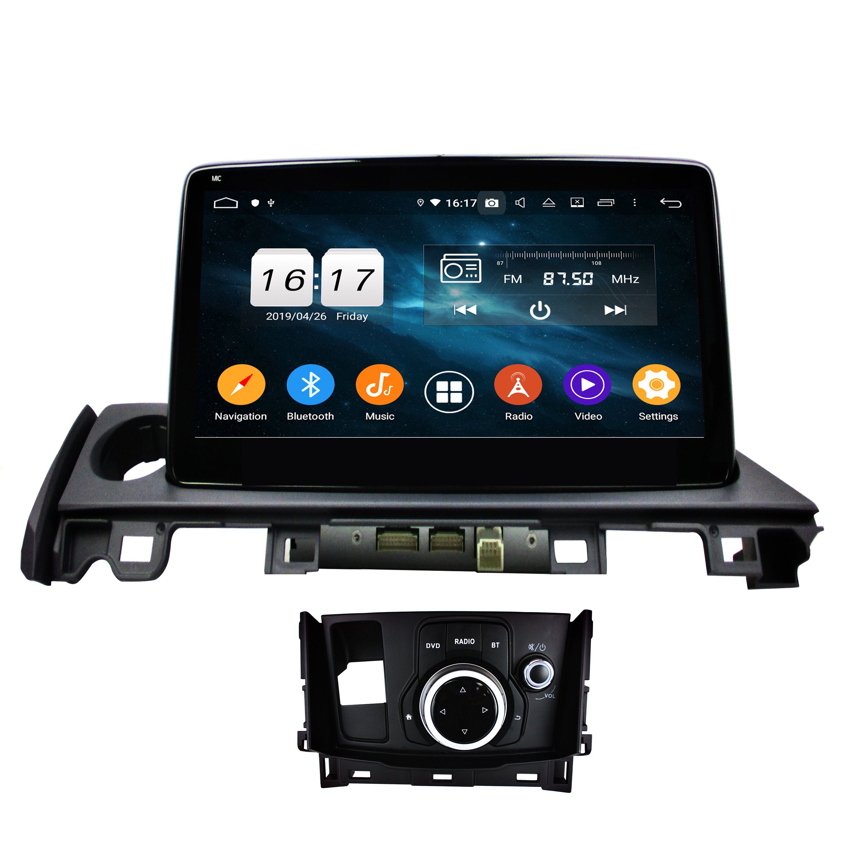 TAFFIO Für Mazda 6 10" Touchscreen Android Radio GPS USB Bluetooth Carplay  Einbau-Navigationsgerät