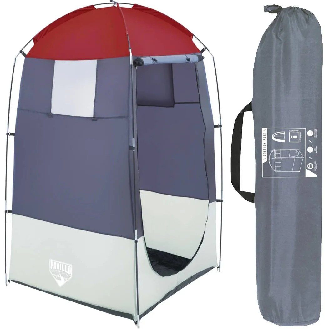 BESTWAY Faltzelt Umkleidezelt Duschzelt, Personen: 1 (Spar-Set, 1 tlg., 190x110x110cm dicht), Wasserdicht, blickdicht, 5-Sekunden-Aufbau, Bodenwanne