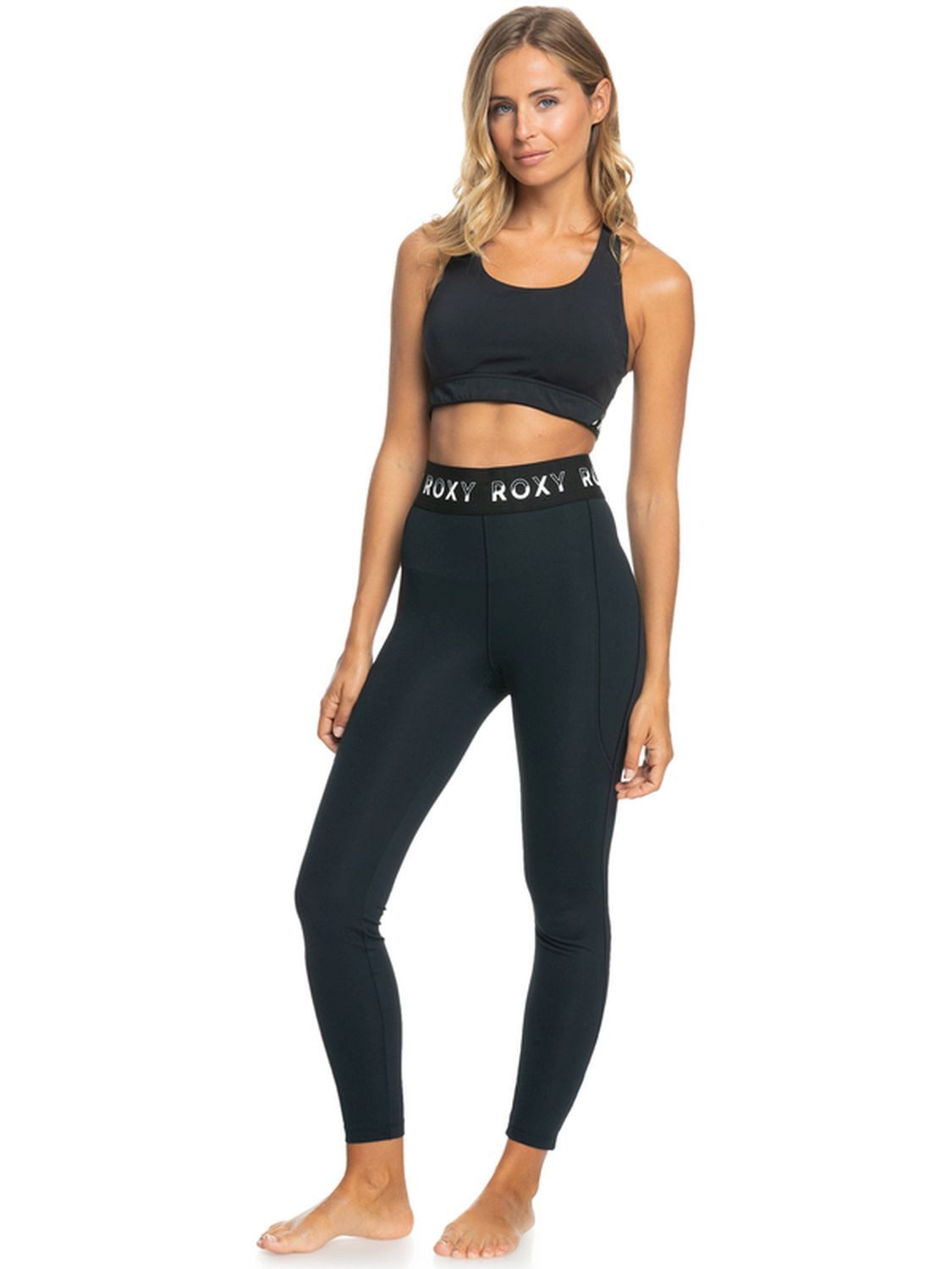 Roxy Yogaleggings Roxy Funktionelle Leggings Bold Moves Anthracite