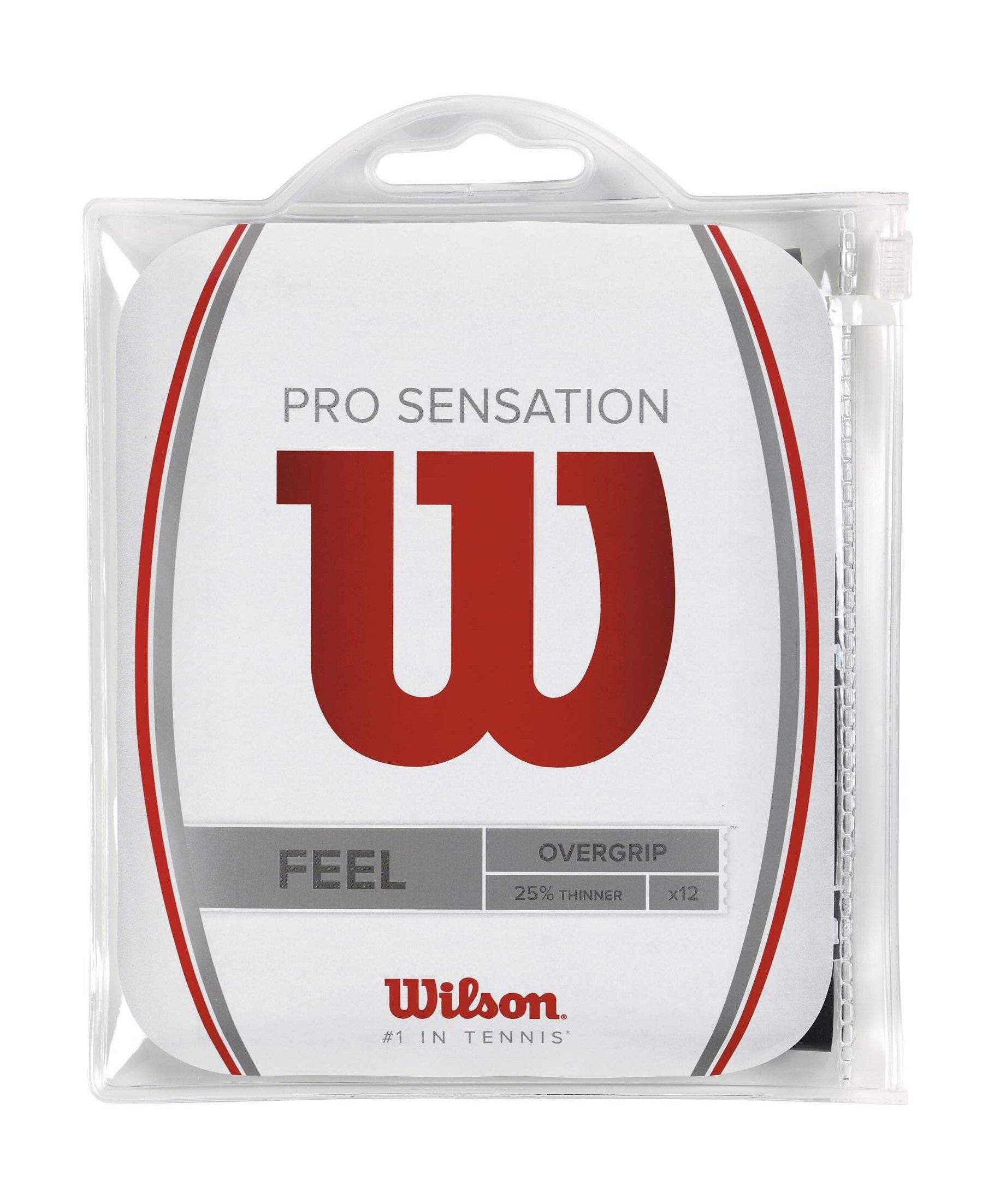 Wilson Griffband Overgrip Pro Sensation 0.4mm schwarz 12er