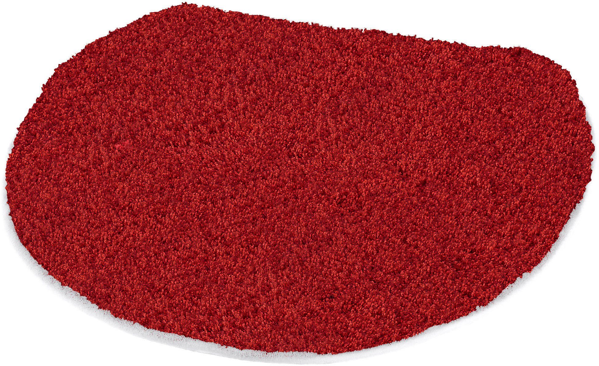 Kleine Wolke Badematte RELAX, Badvorleger, Badezimmer Teppich, Höhe 30 mm, rutschhemmend beschichtet, fußbodenheizungsgeeignet, Polyacryl, WC-Deckelbezug, WC-Deckelbezug, Badteppich, meliert, rechteckig, rund & als Set erhältlich