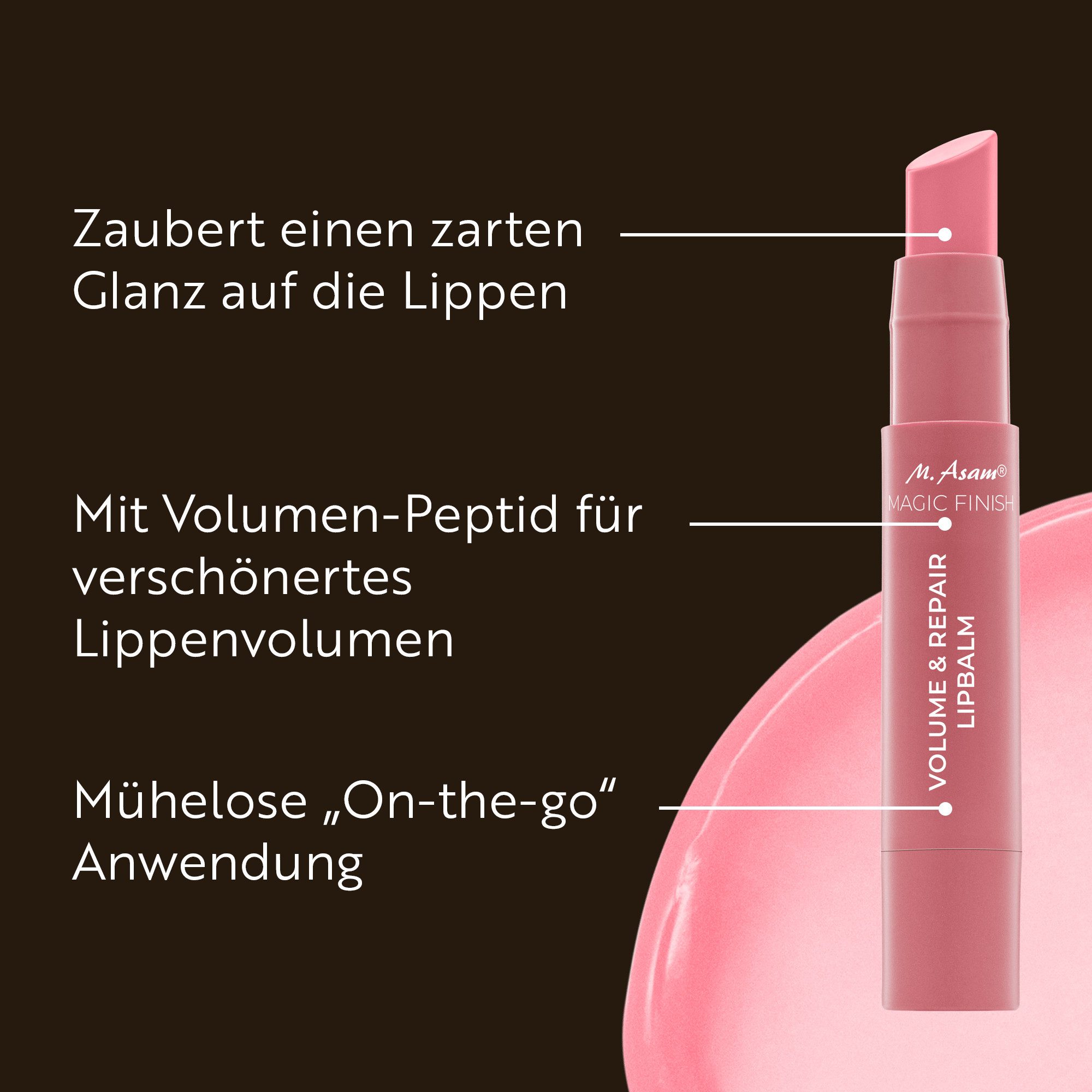 asambeauty Lippenbalsam Volume & Repair Lippenbalsam Romantic Rose
