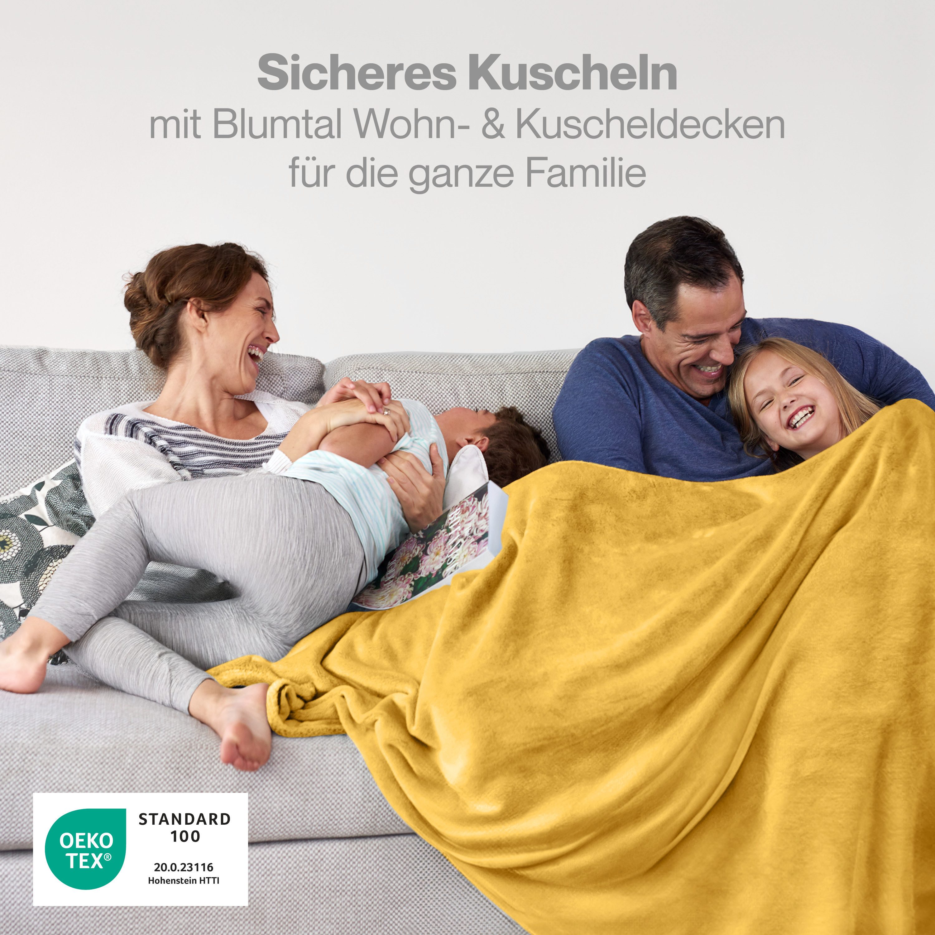 Wohndecke Kuschelige Fleecedecke, Oeko-Tex zertifizierte Decke, günstig online kaufen